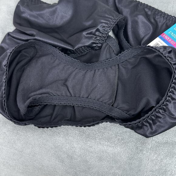 Vanity Fair Radiant Collection Second Skin Satin Plus Size 12 5XL Panties Black - Picture 8 of 8